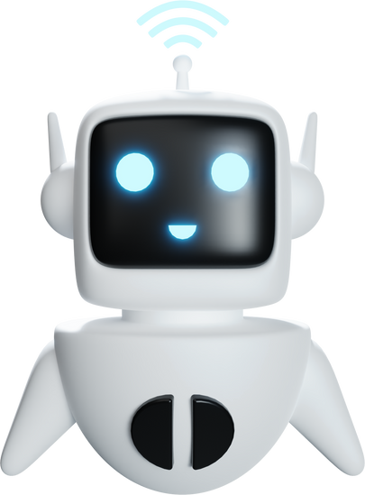 Robot 3d icon illustration